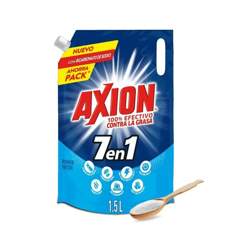 Axion Blue, Lavaplatos Líquido 7 en 1,1.5L