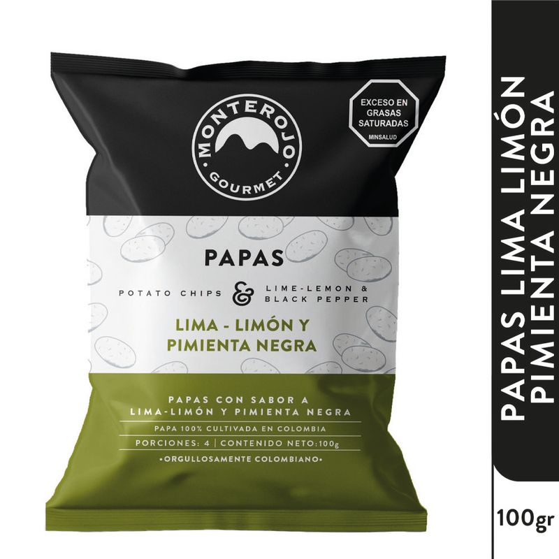 PAPAS MONTE ROJO 100G LIMON LIMON PIMIEN