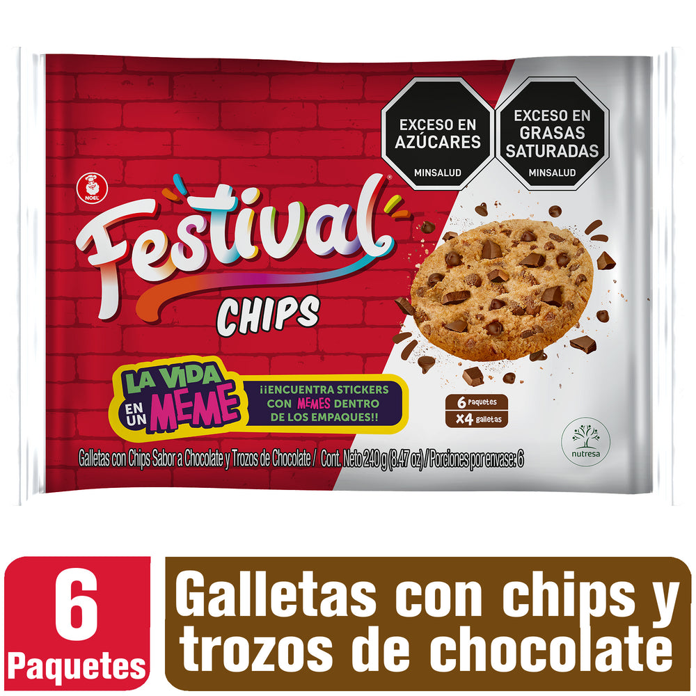GALLETA FESTIVAL 240G CHIPS