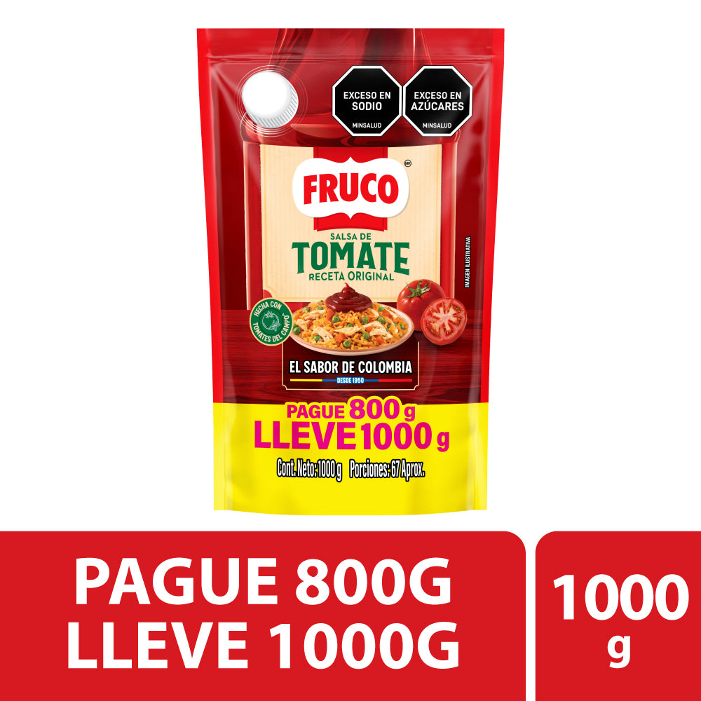SALSA TOMATE FRUCO P 800G LL 1000G
