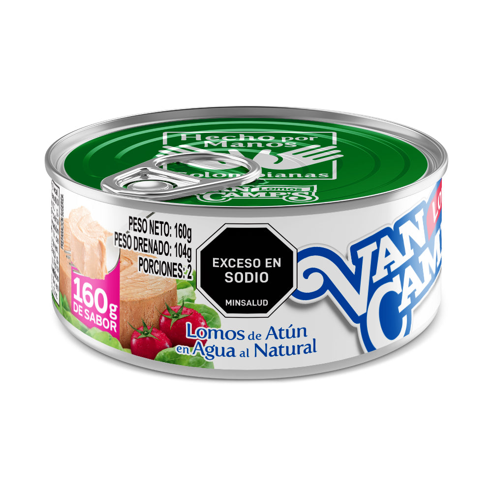 ATÚN VAN CAMPS 160G LOMITOS AGUA