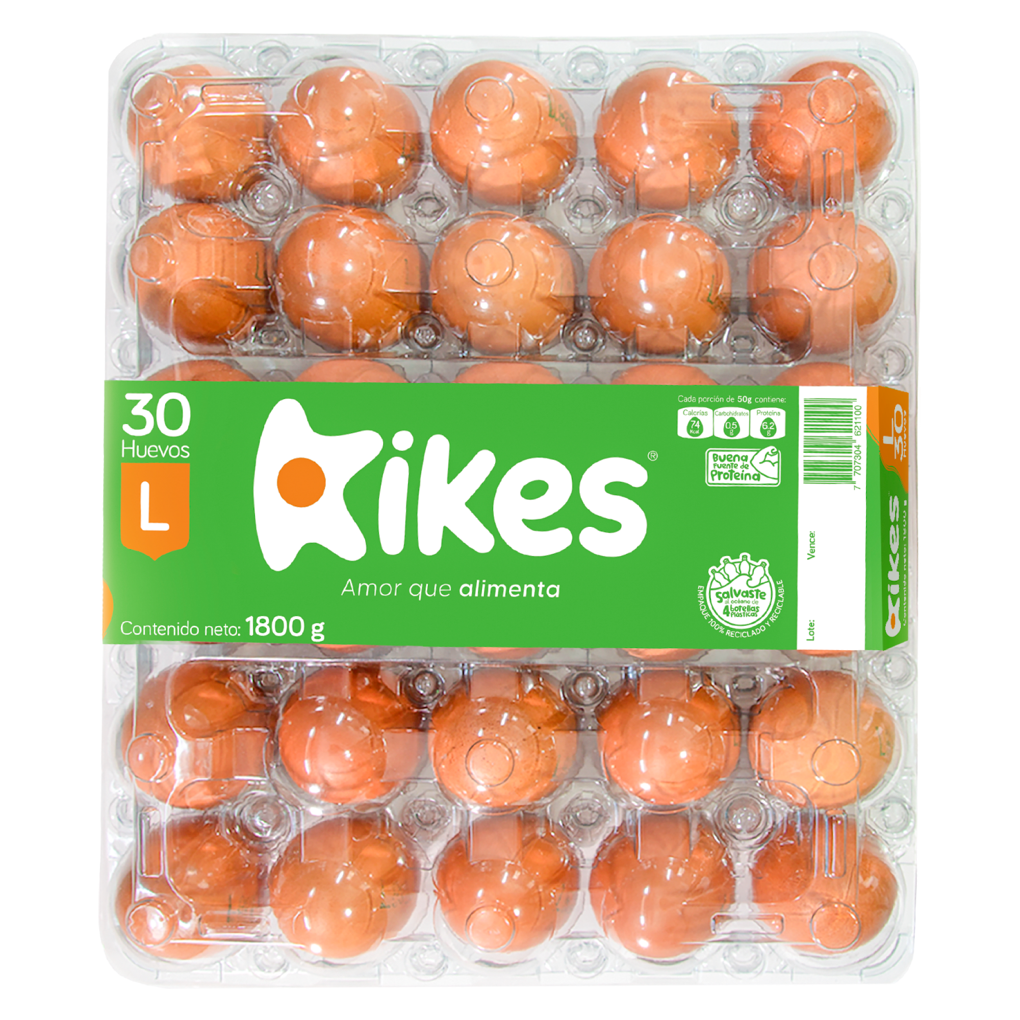 HUEVO KIKES AA 30U PET
