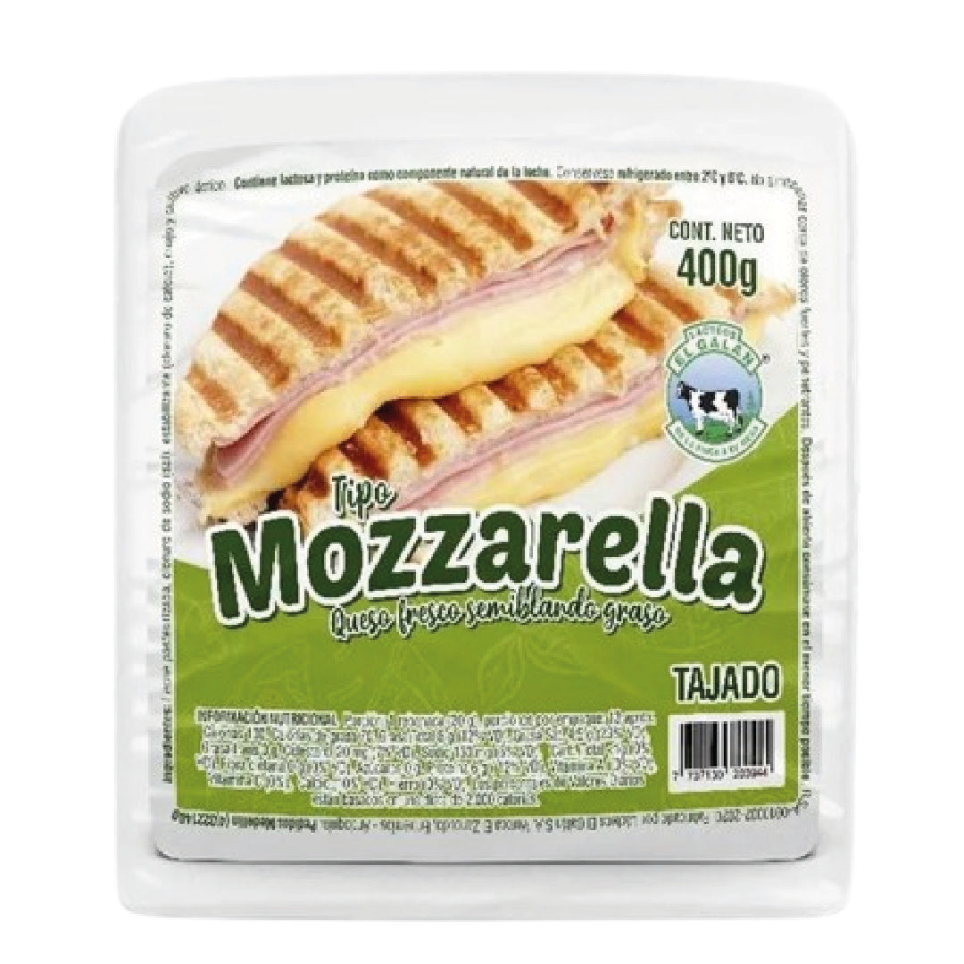 QUESO MOZARELLA GALAN 400G TAJADO