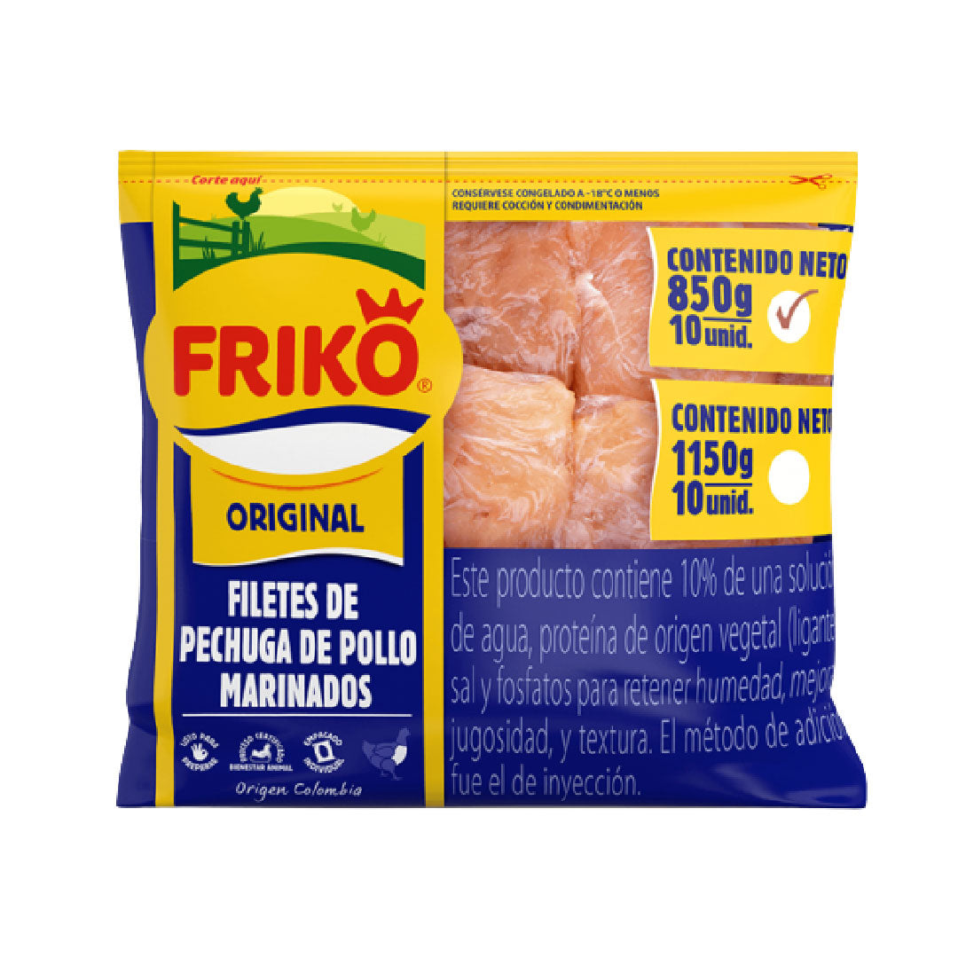 FILETE PECHUGA FRIKO 10U 850G