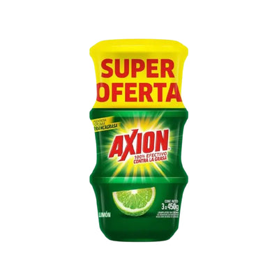 Lavaplatos en Crema Axion Limon 450g x 3und