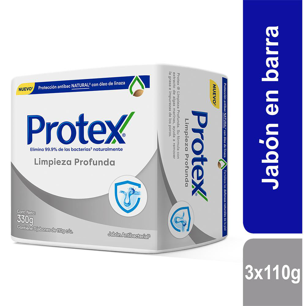 JABON PROTEX 3U 110G LIMPIEZA PROFUNDA