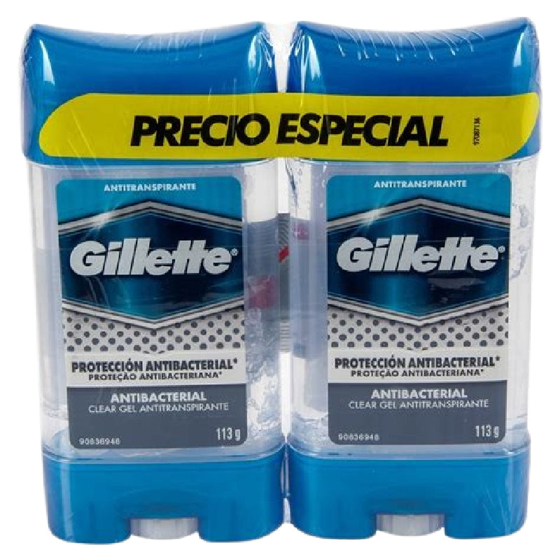 DESOD GILLETE 2U 226G ANTIBACT GEL