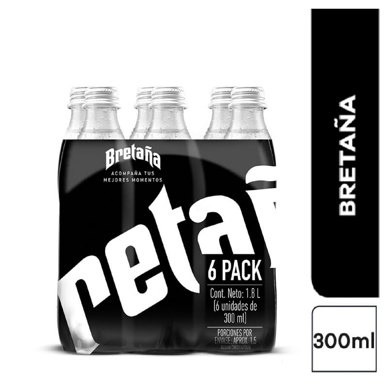 GASEOSA POSTOBON BRETANA 300ML 6U