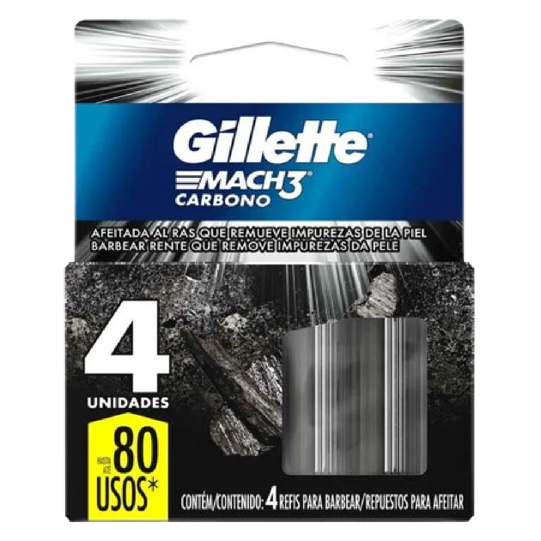 REPUESTO GILLETTE 4U MACH3 CARBON