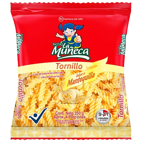 PASTA LA MUÑECA 250G TORNILLO MATEQUILLA
