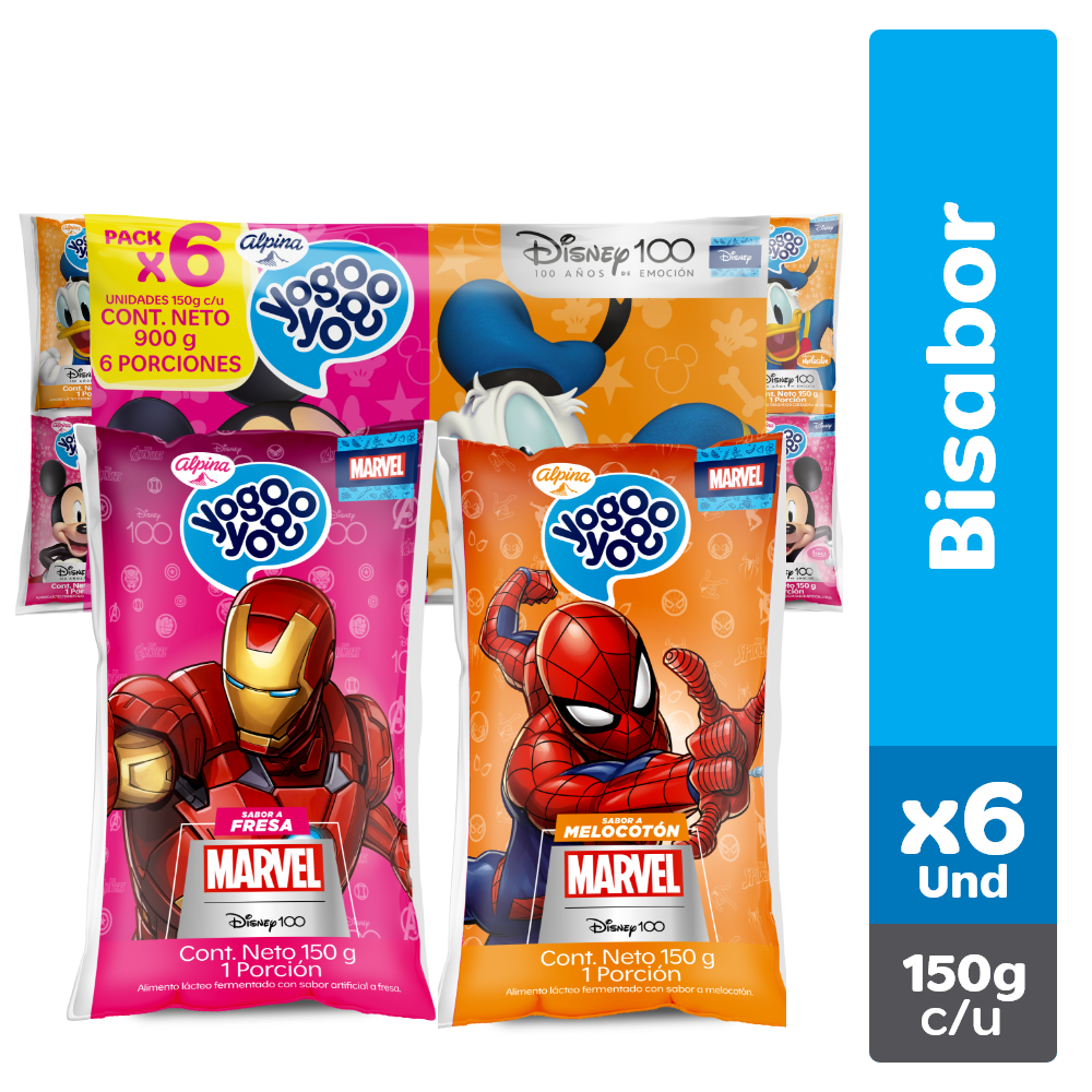 YOGO YOGO BOLSA 6U 150g SURTIDO