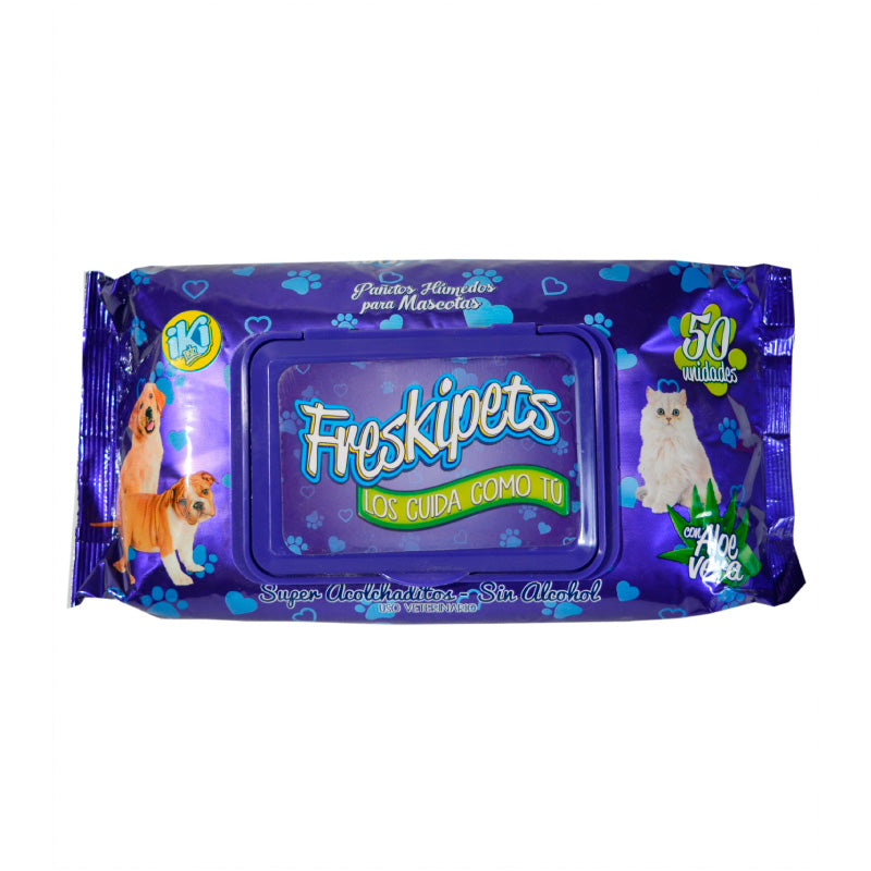 PANITOS HUMEDOS FRESKIPETS 50U MASCOTAS