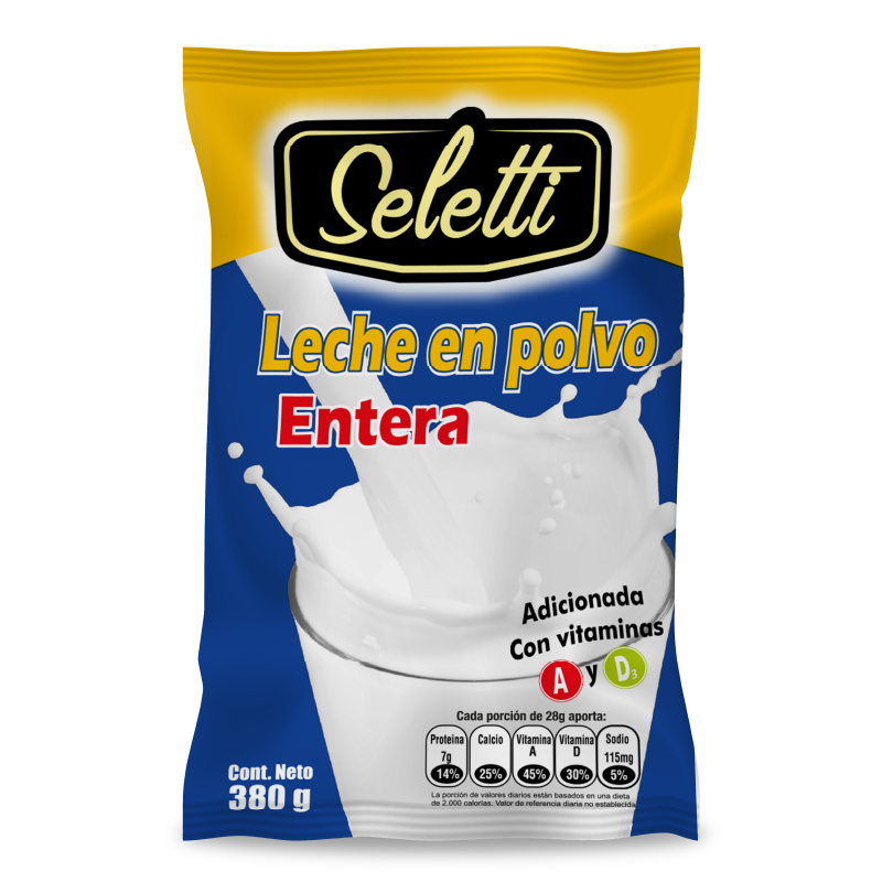 LECHE EN POLVO 380G SELETTI ENTERA